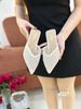 Guốc sục gót nhọn bling D387