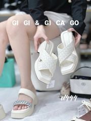 Dép bánh mì chéo đang D444