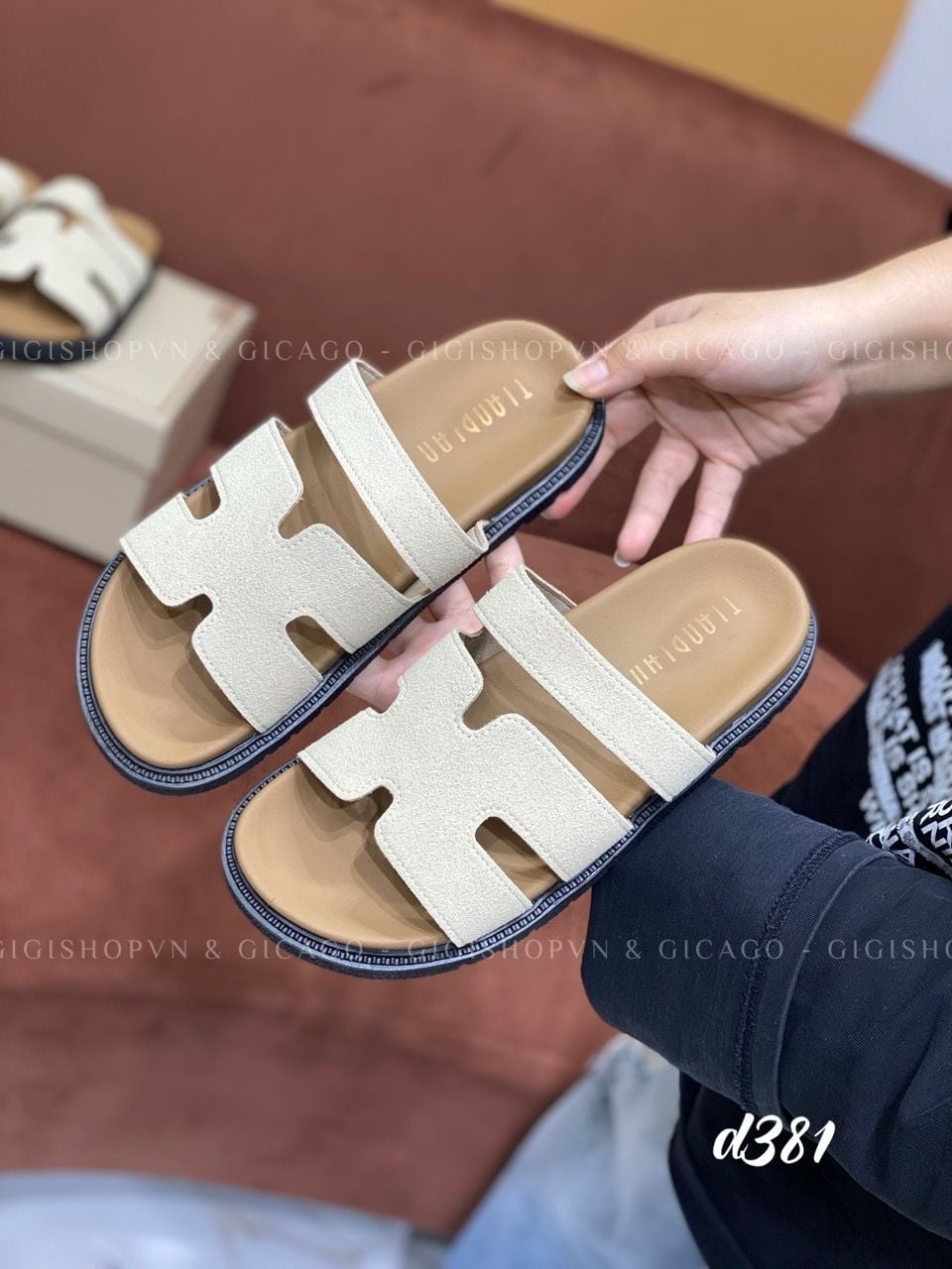 Dép bệt chữ H D381