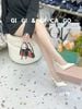 Cao gót nhọn hở gót C049
