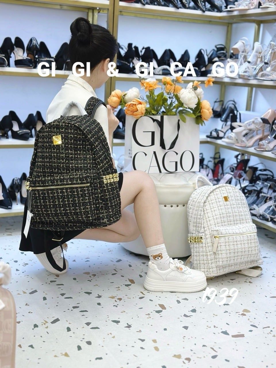 Balo dạ tweed T939