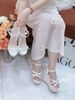 Sandal đế xuồng HOA WD S925