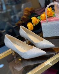 Cao gót nhọn tiệc bling C896