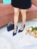 Cao gót nhọn da lộn C893