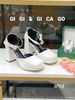 Cao gót vuông mũi tròn Nơ Mary WD C703