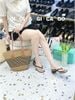 Guốc kẹp gót vuông D455