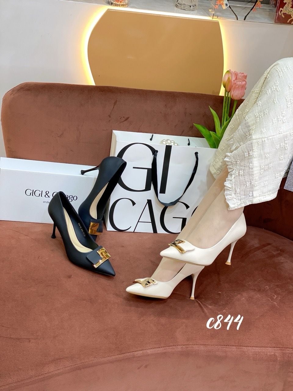 Cao gót nhọn C844