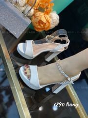 Sandal gót vuông đế đúp S890