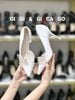 Cao gót nhọn da trơn hở eo GIAYCUOI C048