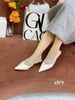 Giày cao gót mũi tròn nhọn hở gót C974