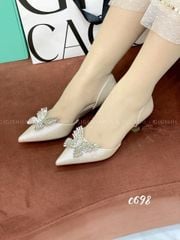 Cao gót nhọn hở eo C698