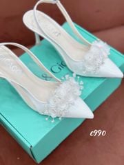 Cao gót nhọn hở gót WD C990