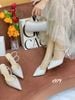 Cao gót nhọn hở gót đi tiệc bling C979