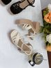 Sandal gót vuông gỗ S914