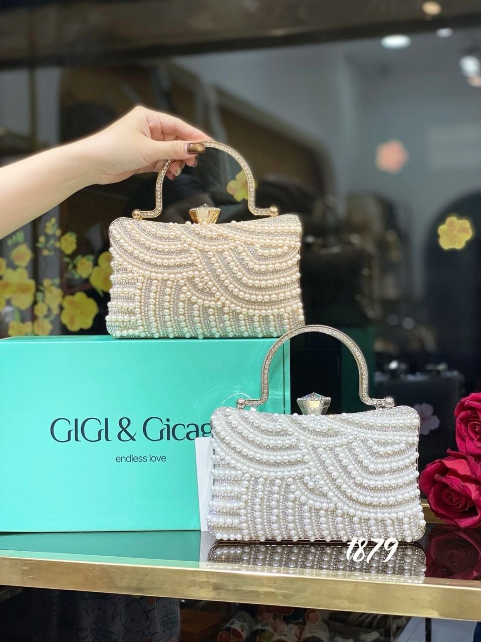 Túi tiệc bling T879