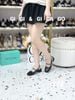 Cao gót vuông hở gót Loli C073