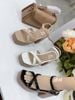 Sandal gót vuông dây chéo S918