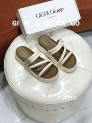 Dép bánh mì dây charm BB D460