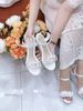 Sandal xuồng bông chùm HOA WD S913