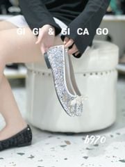 Giày bệt búp bê ren B970