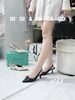 Cao gót nhọn hở gót Nơ C082
