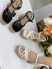 Sandal gót vuông gỗ S914