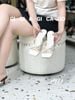 Guốc gót xuồng nơ D481