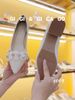 Cao gót vuông kim tuyến GIAYCUOI C064