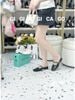 Guốc sục gót vuông D479