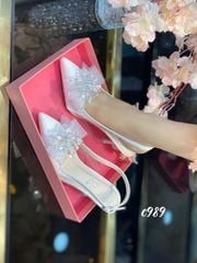 Cao gót nhọn hở gót WD C989