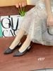 Giày cao gót nhọn lưới hở gót C977