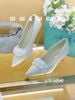 Cao gót nhọn kim tuyến đính GIAYCUOI C916