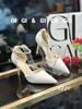 Cao gót nhọn dây đá GIAYCUOI C220
