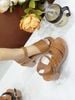 Sandal gót vuông gỗ S780