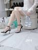 Sandal gót nhọn dây đá S964