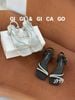 Sandal gót vuông đính đá S949