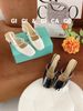 Cao gót vuông hở gót Loli C054