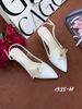 Cao gót nhọn hở gót cài HOA WD C935