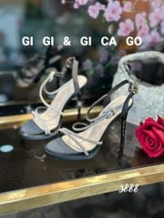 Sandal gót nhọn tiệc bling S888