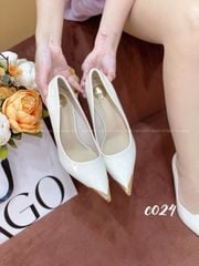 Cao gót nhọn da trơn C024