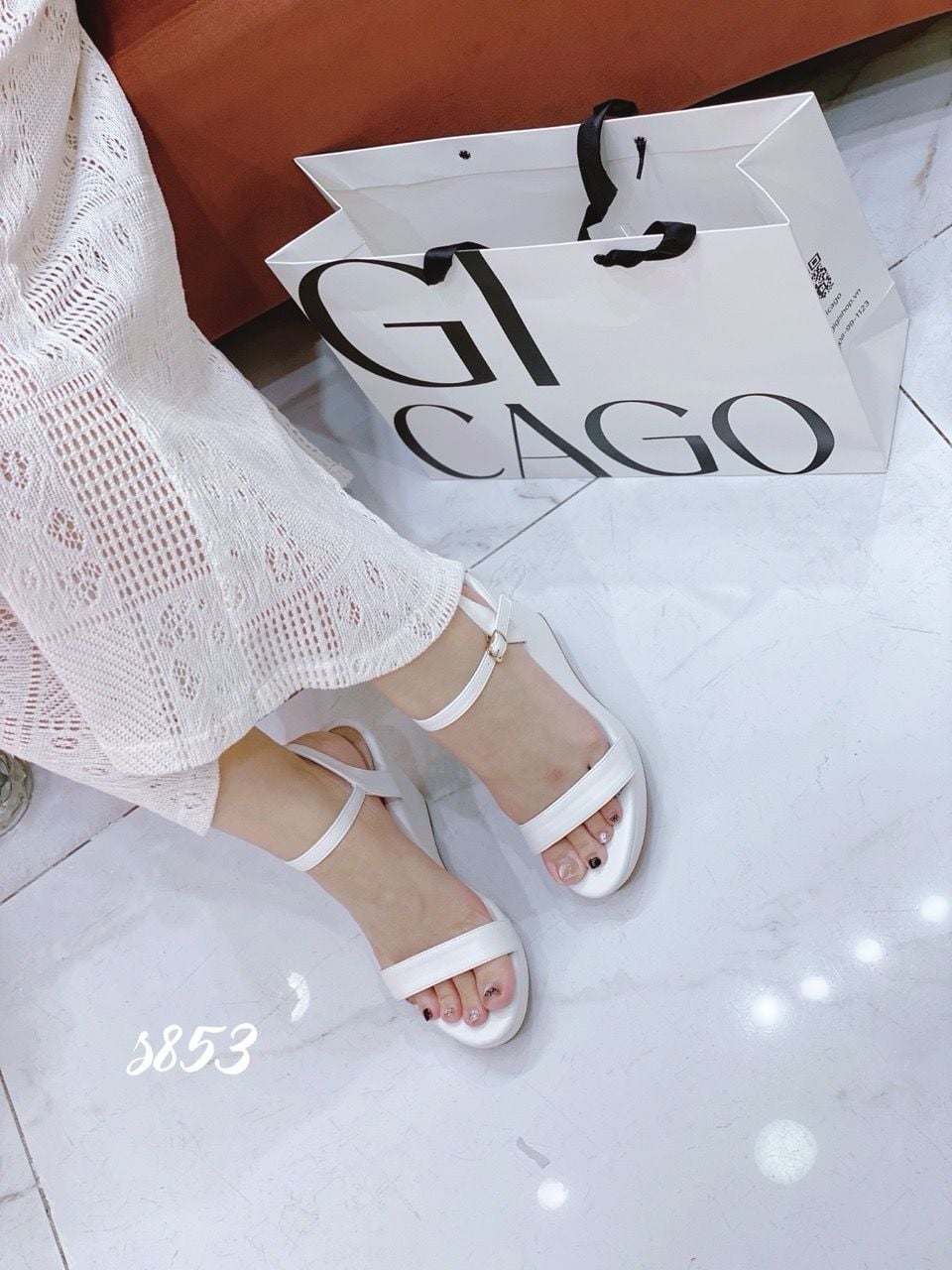 Sandal xuồng quai ngang trơn S853