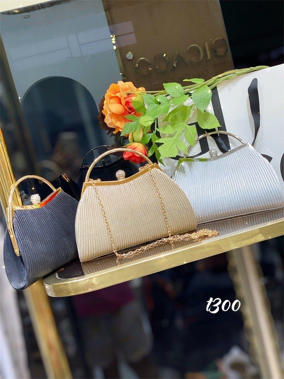 Túi tiệc bling T300