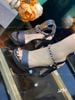 Sandal gót vuông đế đúp S890
