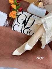 Cao gót nhọn da trơn Charm Bướm C039