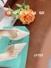 Cao gót nhọn da trơn hở eo GIAYCUOI C048