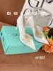 Cao gót nhọn da trơn hở eo GIAYCUOI C048