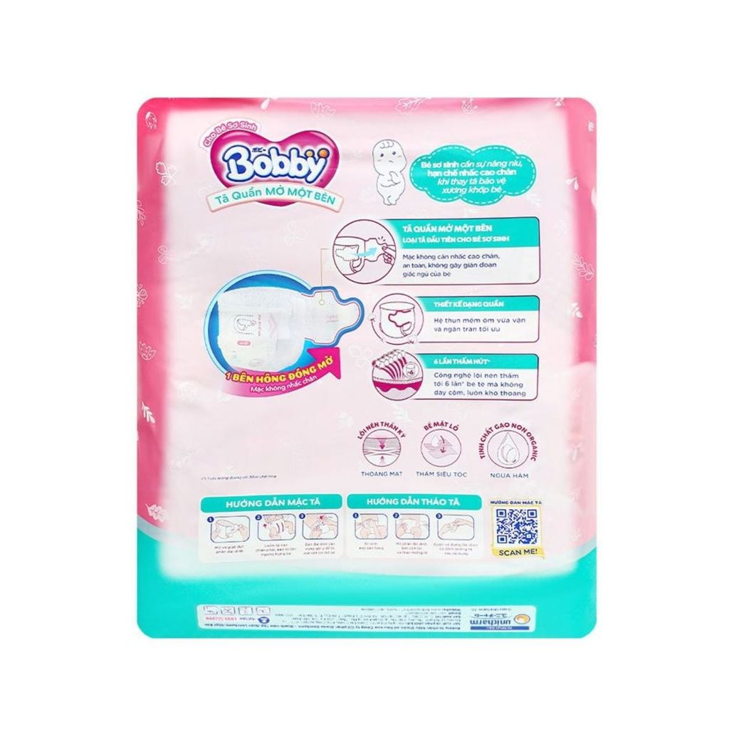 Tã quần S80 Bobby Mở Một Bên