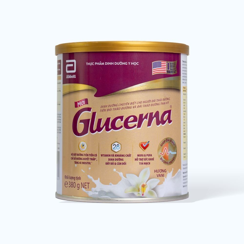 Sữa bột Glucerna Abbott 380g cho người tiểu đường
