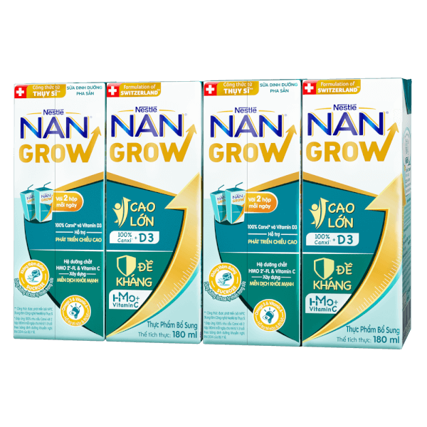 Thùng 32 hộp Sữa nước NAN GROW 6 (32x180ml) cho trẻ từ 1 tuổi