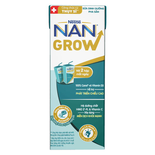 Thùng 32 hộp Sữa nước NAN GROW 6 (32x180ml) cho trẻ từ 1 tuổi